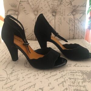 Arizona black strap 3” heels